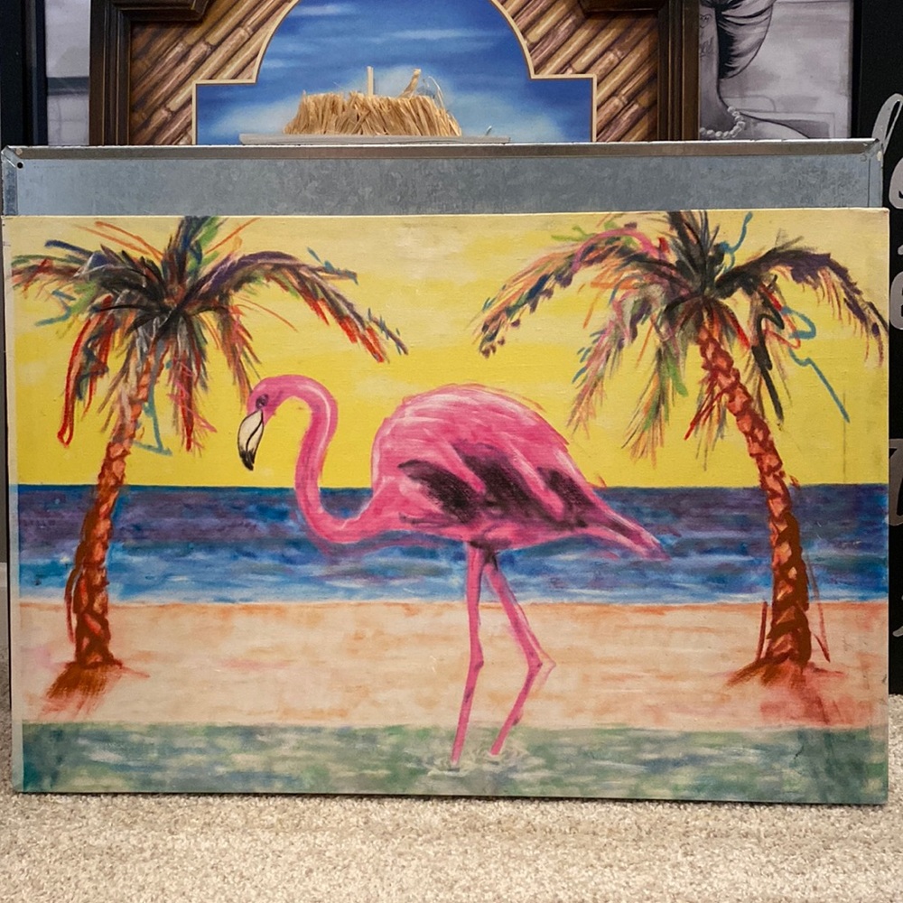 Flamingo Canvas Painting